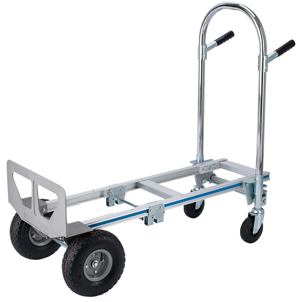 Folding Hand Truck Convertible Cargo Dolly Utility Transport Cart 350kg Capacity Aluminum 3-in-1 Multifunctional Cart US Stock 
